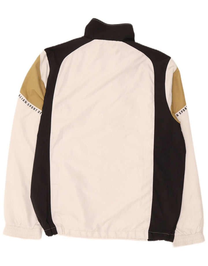 Lotto masculino gráfico completo agasalho 2XL branco colorblock