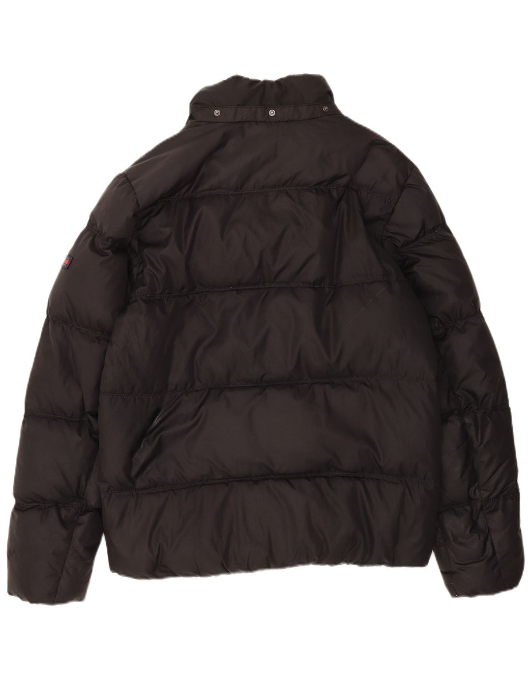 Jaqueta acolchoada masculina Tommy Hilfiger UK 42 XL poliéster preto