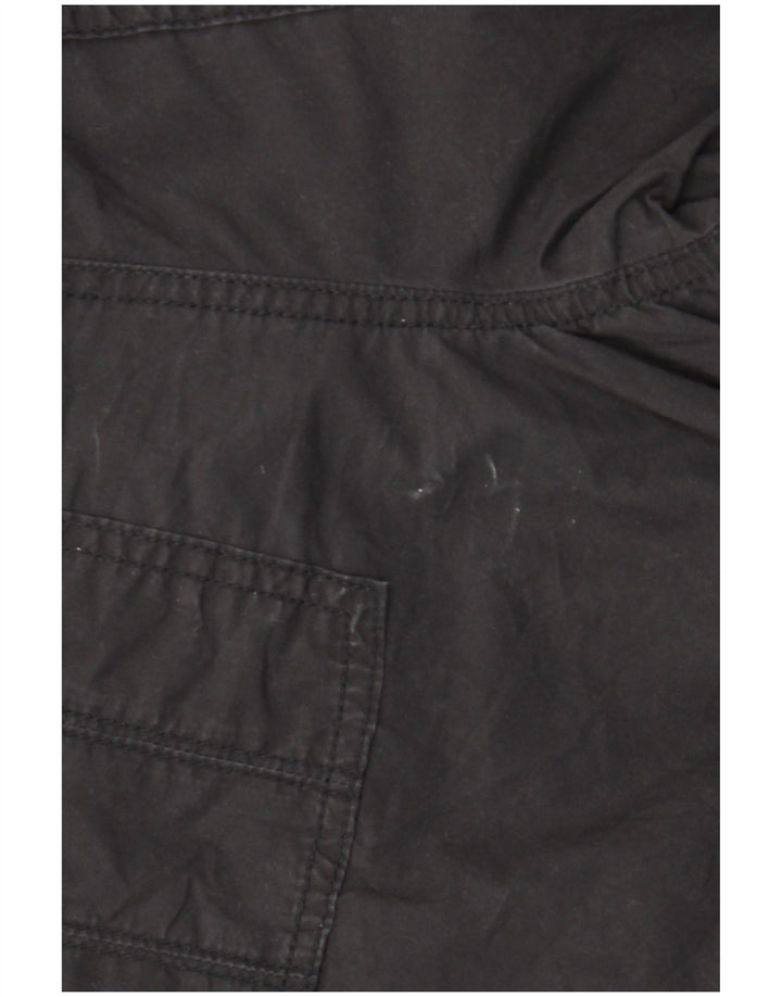 Calça cargo feminina reta Dkny pequena W29 L29 algodão preto