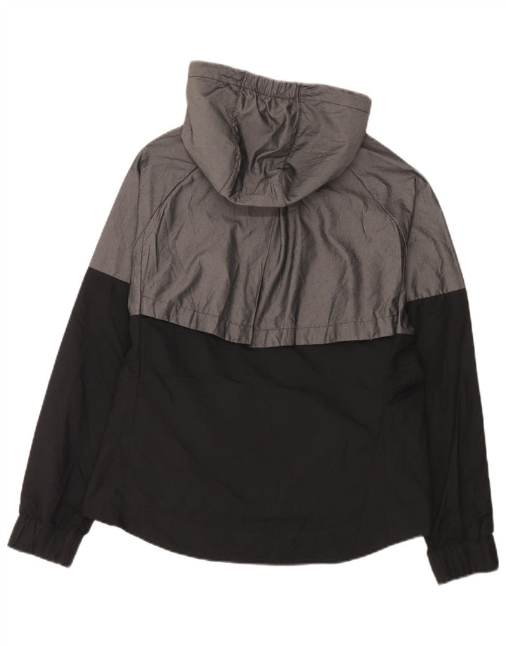 Jaqueta de chuva masculina Nike com capuz UK 38 cinza médio Colourblock Nylon