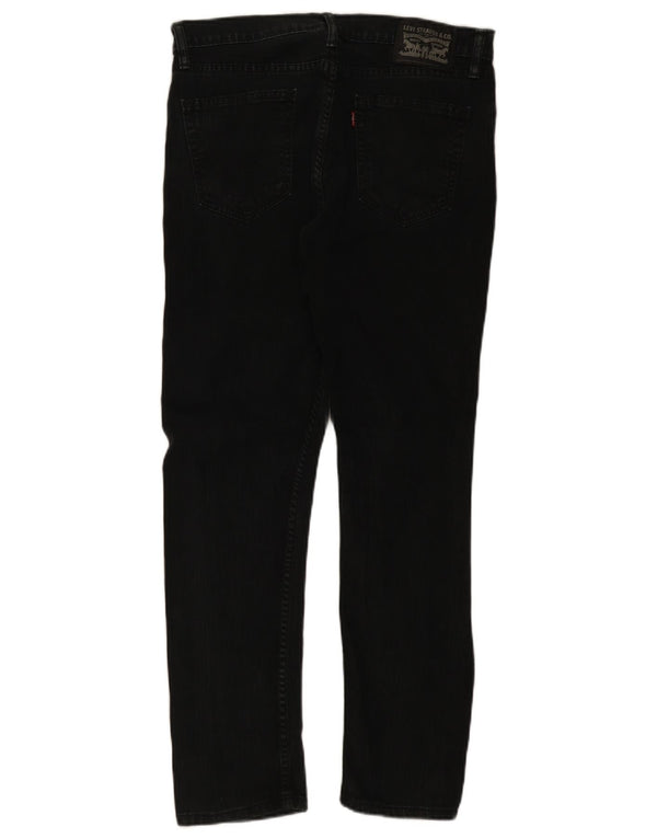 Levi's Mens Slim Jeans W34 L30 Algodão Preto