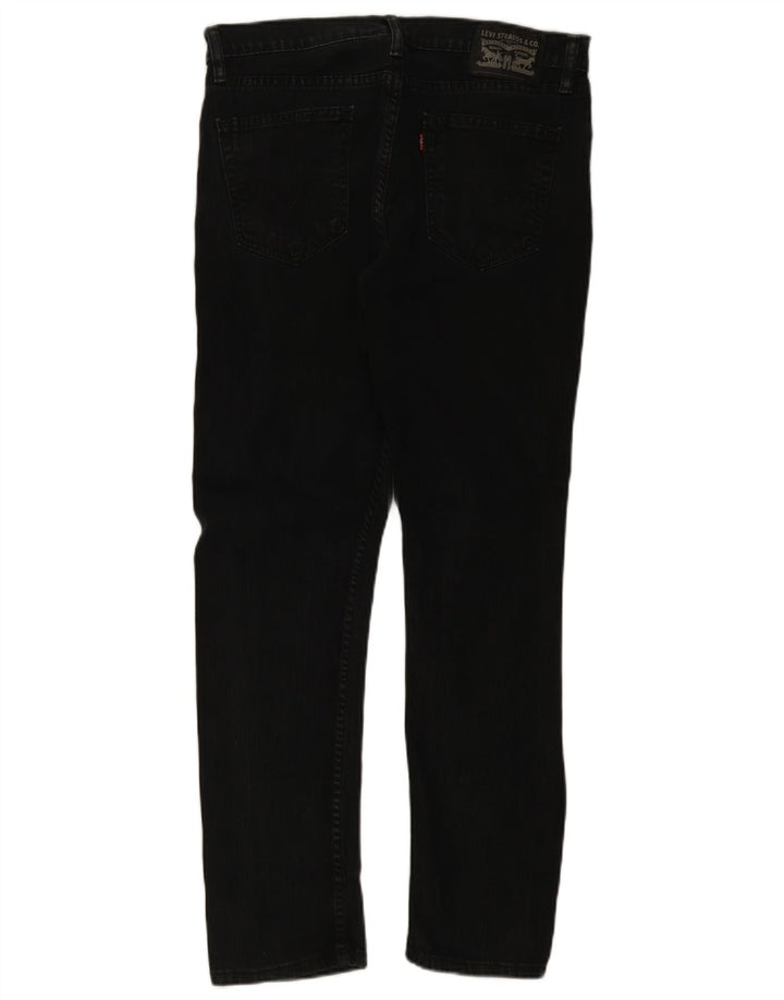 Levi's Mens Slim Jeans W34 L30 Algodão Preto