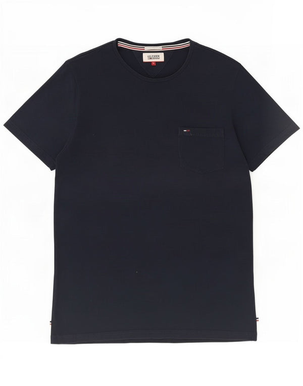 Camiseta masculina Tommy Hilfiger Top médio algodão azul marinho