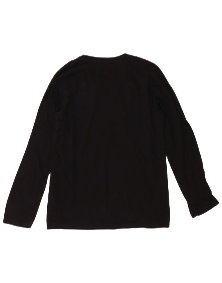 LEVI'S Boys Graphic Top manga comprida 13-14 anos algodão preto