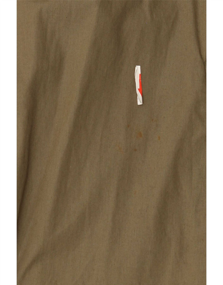 Sobretudo masculino Stratos UK 40 grande algodão cáqui