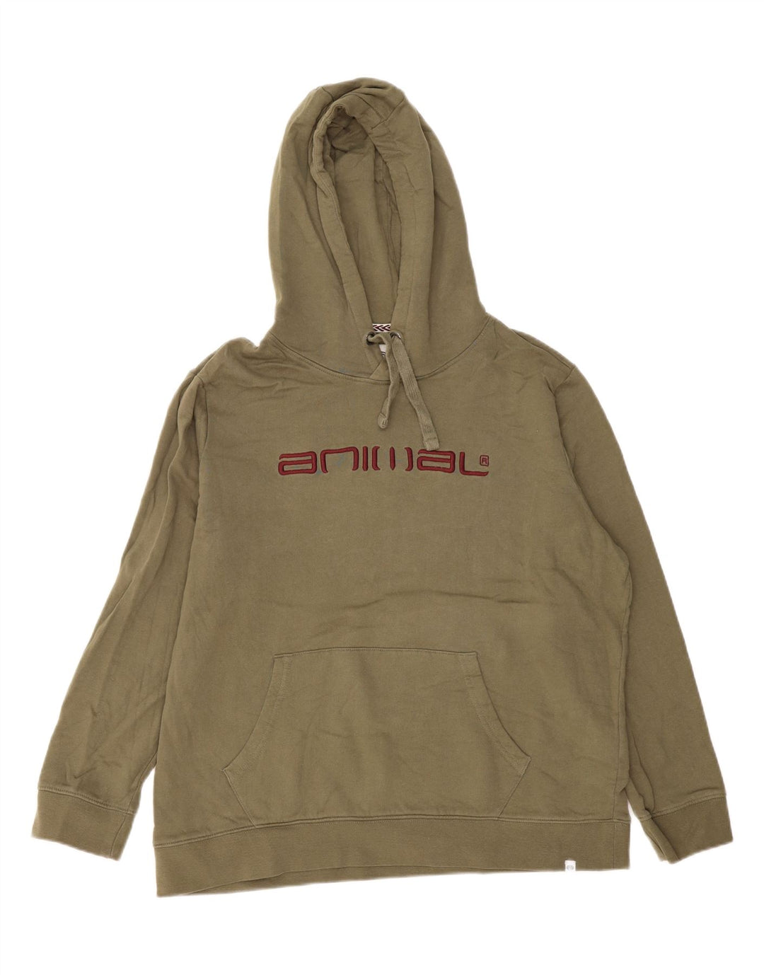 ANIMAL feminino gráfico oversized moletom com capuz Reino Unido 16 grande algodão cáqui