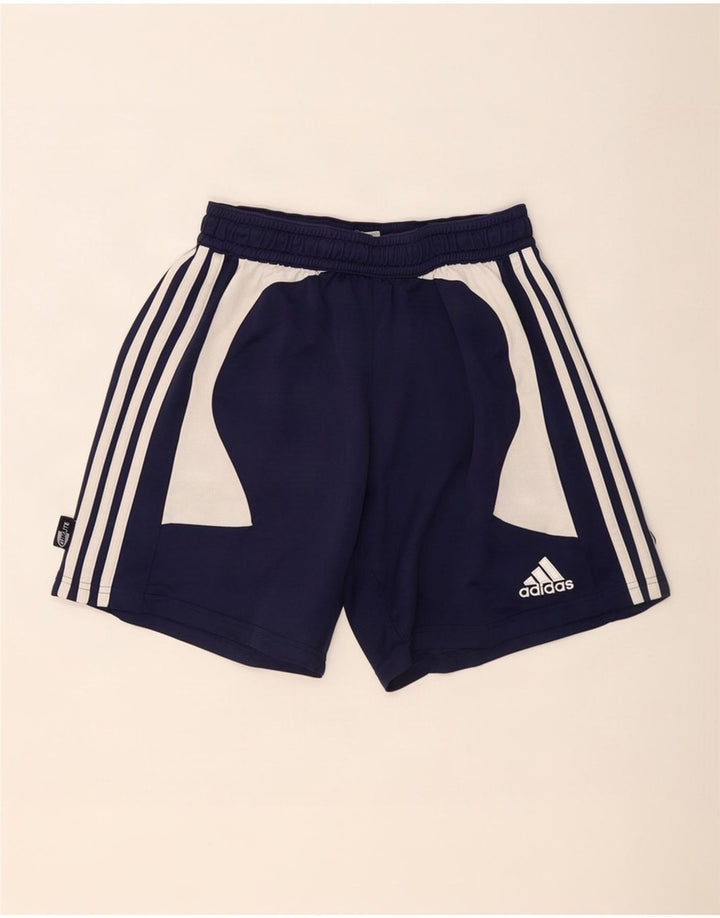 Adidas Masculino Climalite Sport Shorts Médio Azul Marinho Colorblock Poliéster
