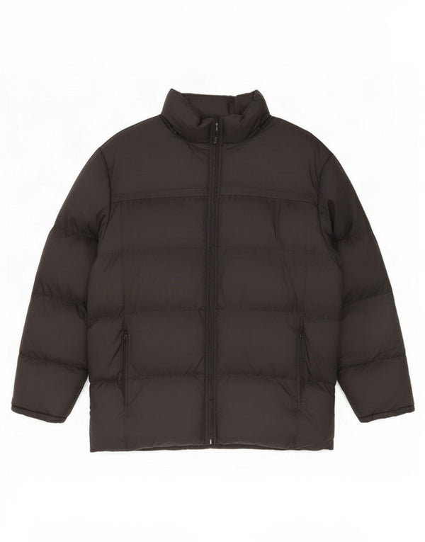 Jaqueta acolchoada masculina Brugi UK 40 grande poliamida preta