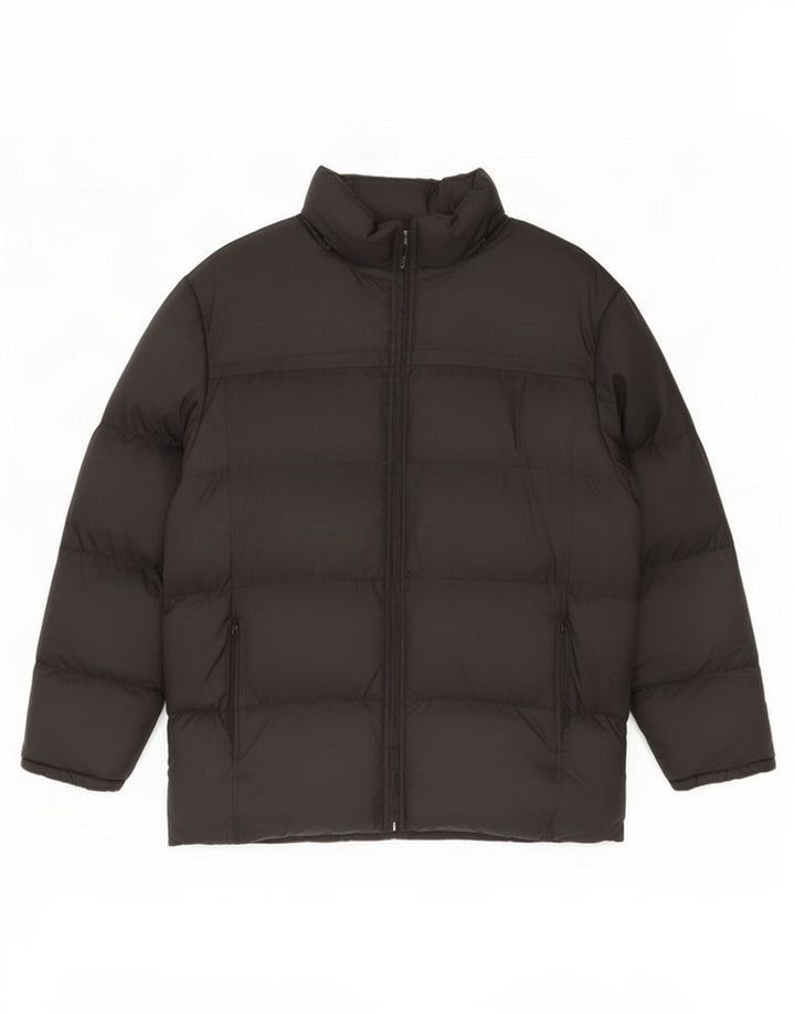 Jaqueta acolchoada masculina Brugi UK 40 grande poliamida preta