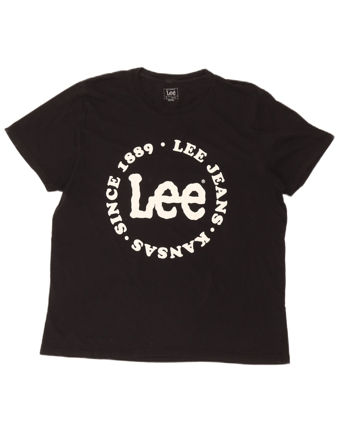 Camiseta masculina LEE Regular Fit com estampa gráfica XL algodão preto