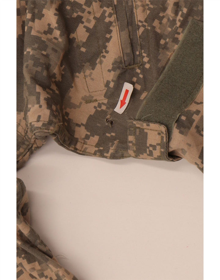 Jaqueta militar masculina vintage UK 38 camuflagem verde média