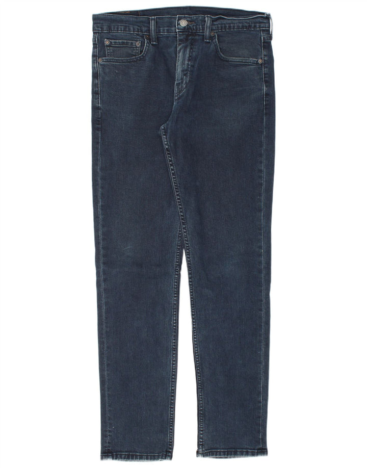 LEVI'S Masculino 511 Slim Jeans W32 L32 Azul Marinho Algodão