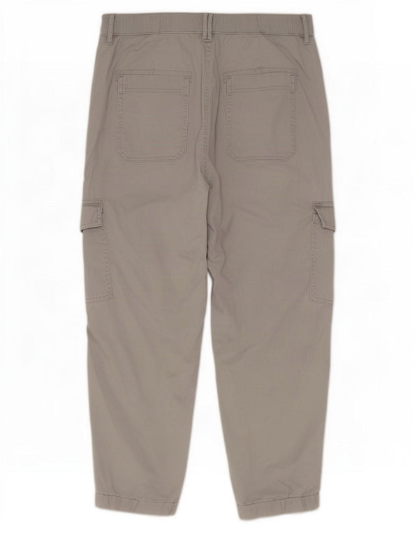 Calça cargo feminina Marks & Spencer UK 14 médio W30 L25 cinza