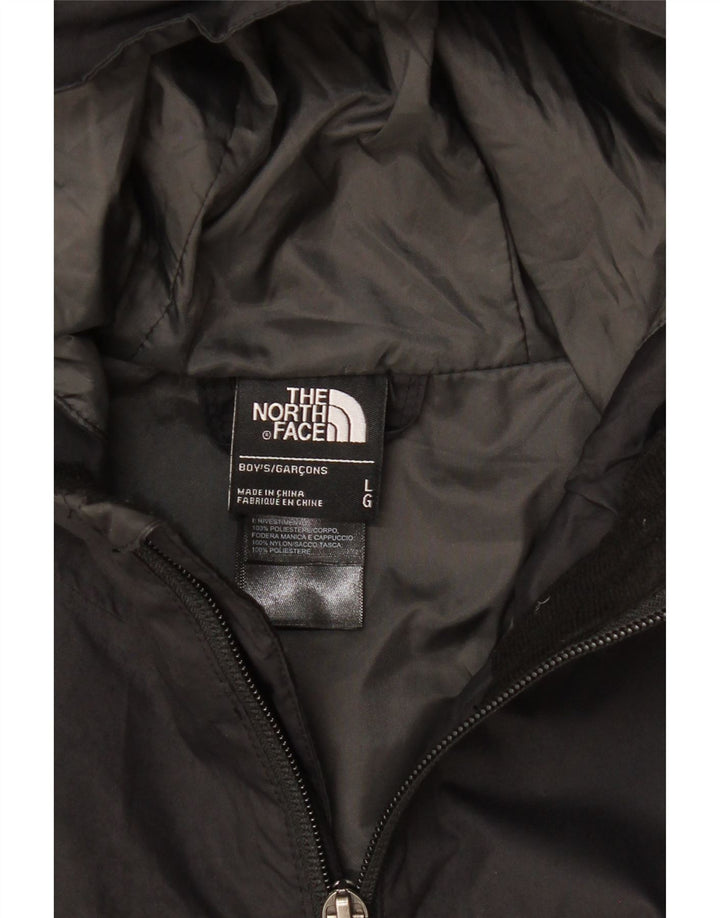 Jaqueta de chuva com capuz para meninos THE NORTH FACE 11-12 anos grande poliéster preto