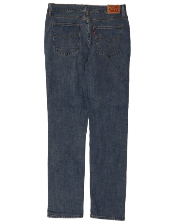 Calça jeans feminina Levi's 724 High Rise Straight W32 L32 azul algodão