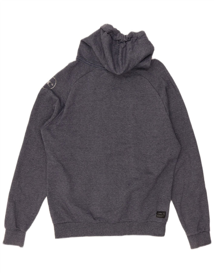 Suéter masculino com capuz gráfico O'NEILL médio algodão azul marinho