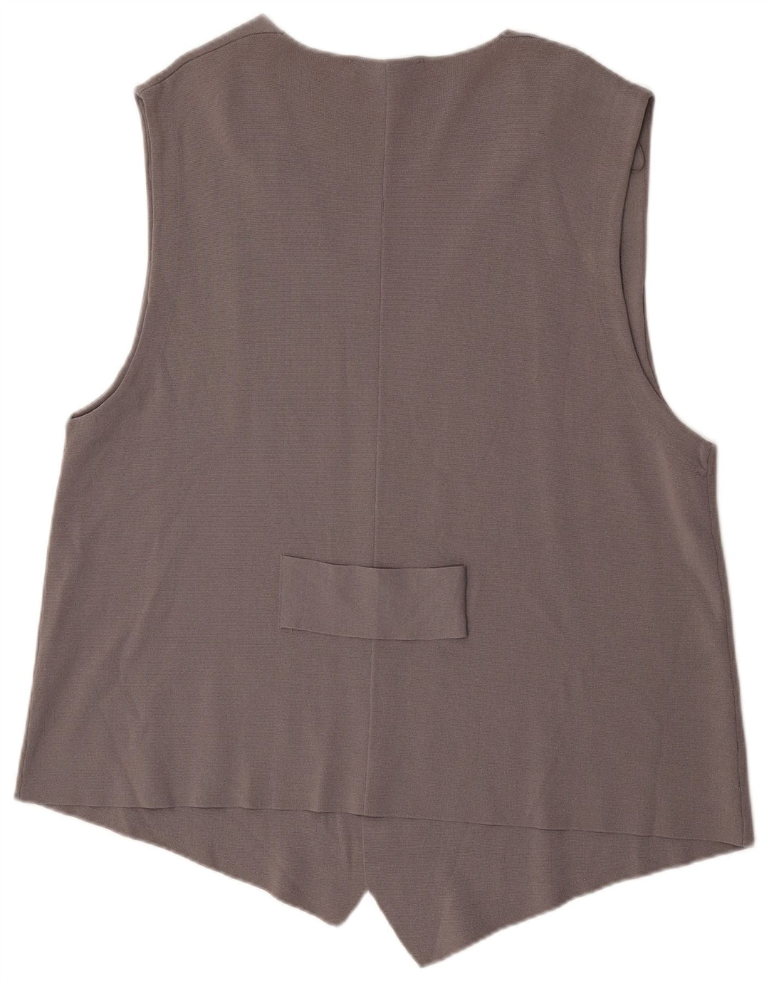 Zara Colete OPEN Feminino Reino Unido 10 Pequeno Viscose Cinza