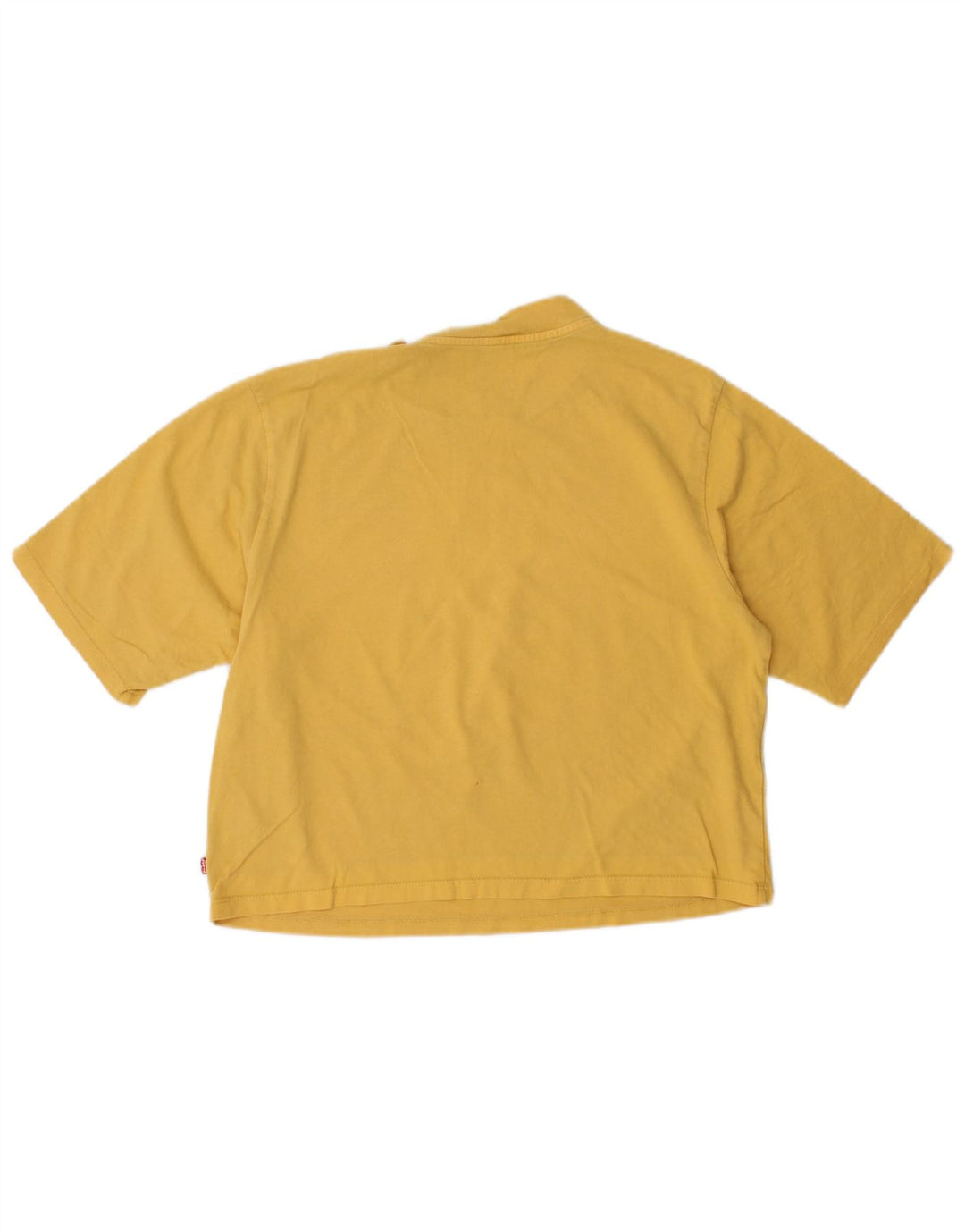Camiseta feminina oversized LEVI'S UK 6 XS algodão amarelo