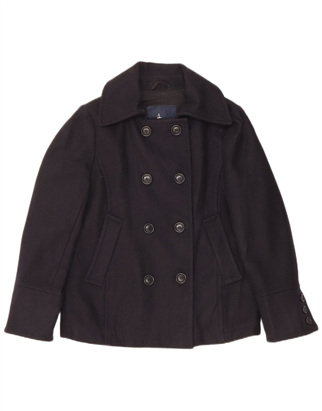 Casaco feminino Marina Yachting Pea IT 44 médio preto lã nova