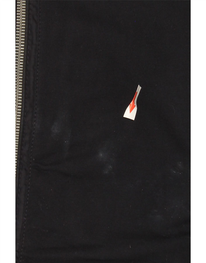 Jaqueta bomber masculina Zara UK 42 XL azul marinho viscose