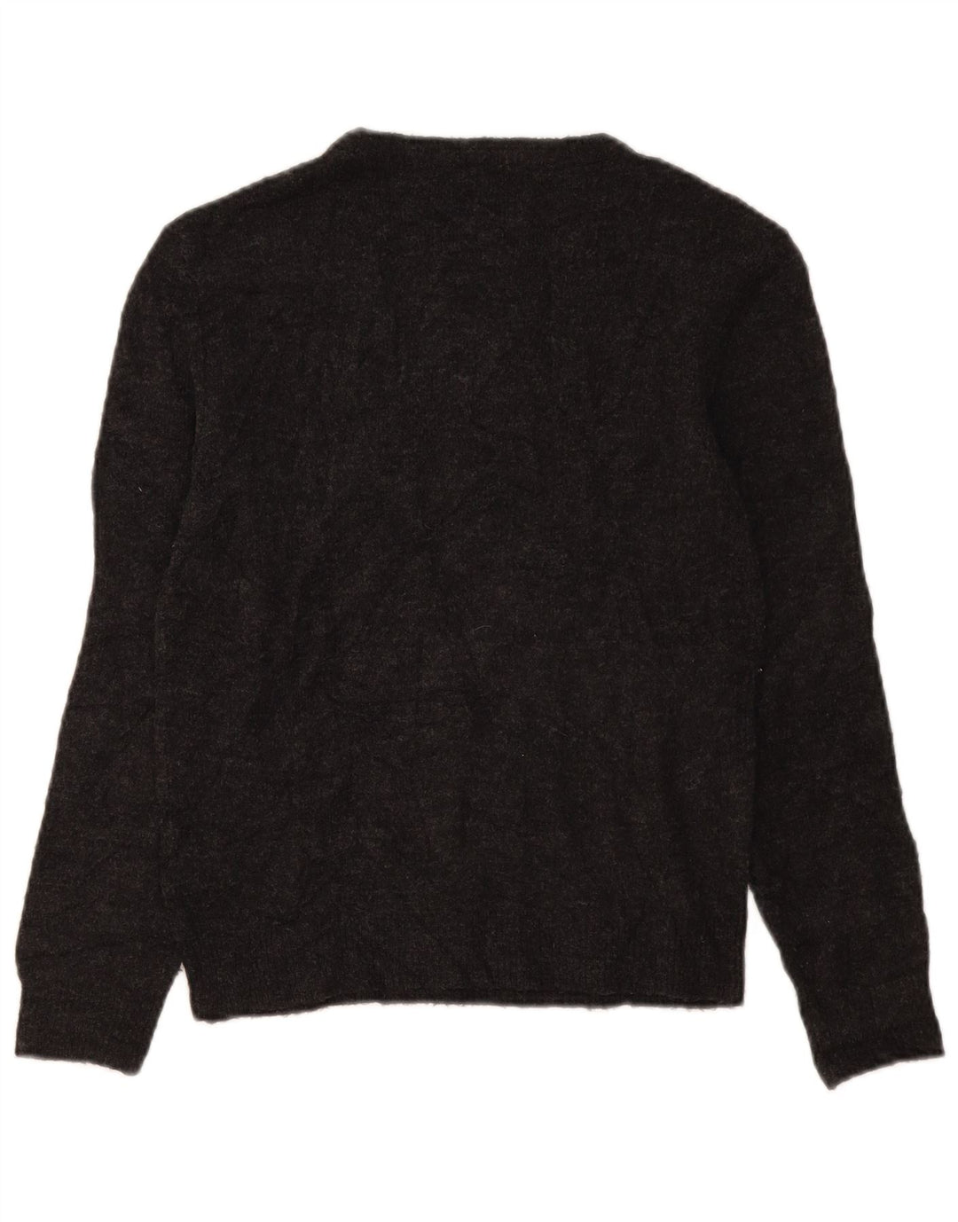 Suéter feminino Marks & Spencer com gola canoa e gola redonda Reino Unido 10 pequeno cinza