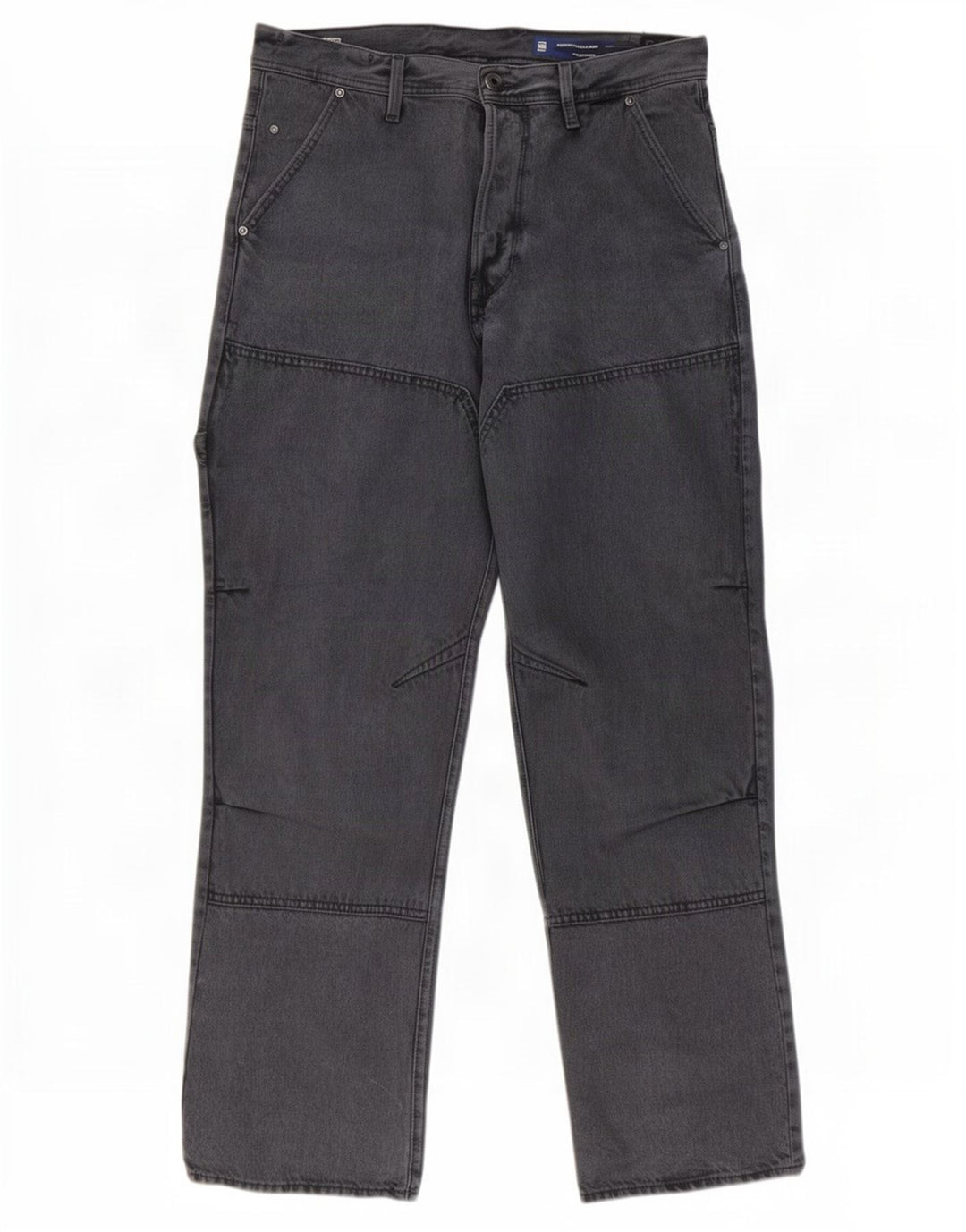 G-Star Mens Carpenter Loose Jeans W34 L34 Algodão Cinza