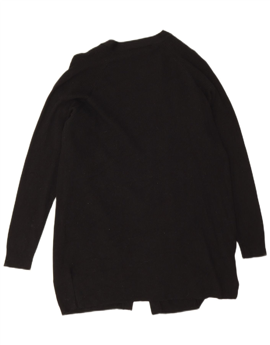 Suéter cardigã aberto feminino Marks & Spencer Reino Unido 14 viscose preta média