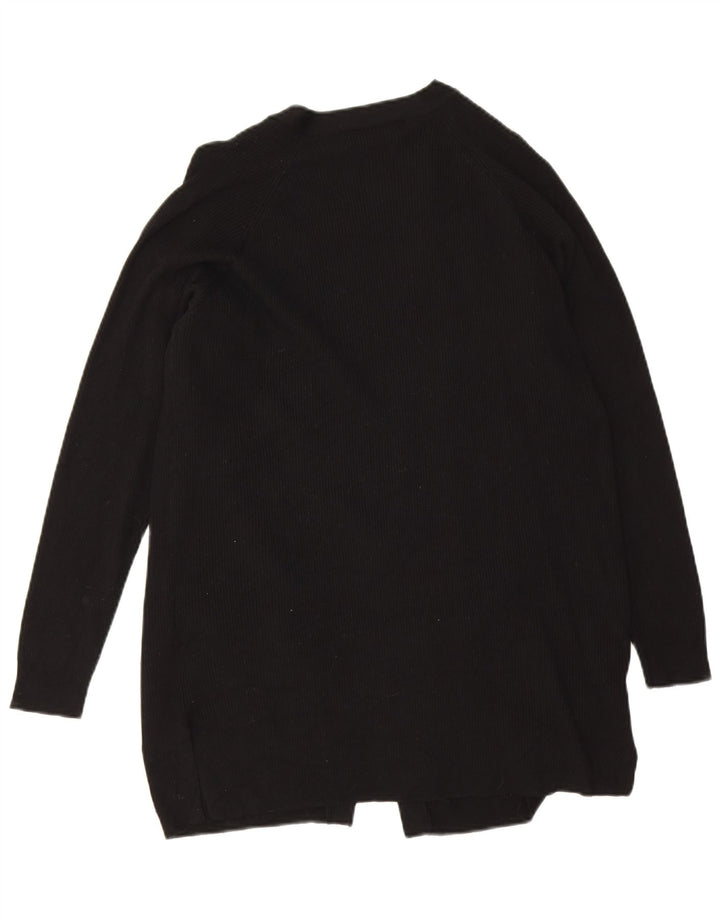 Suéter cardigã aberto feminino Marks & Spencer Reino Unido 14 viscose preta média