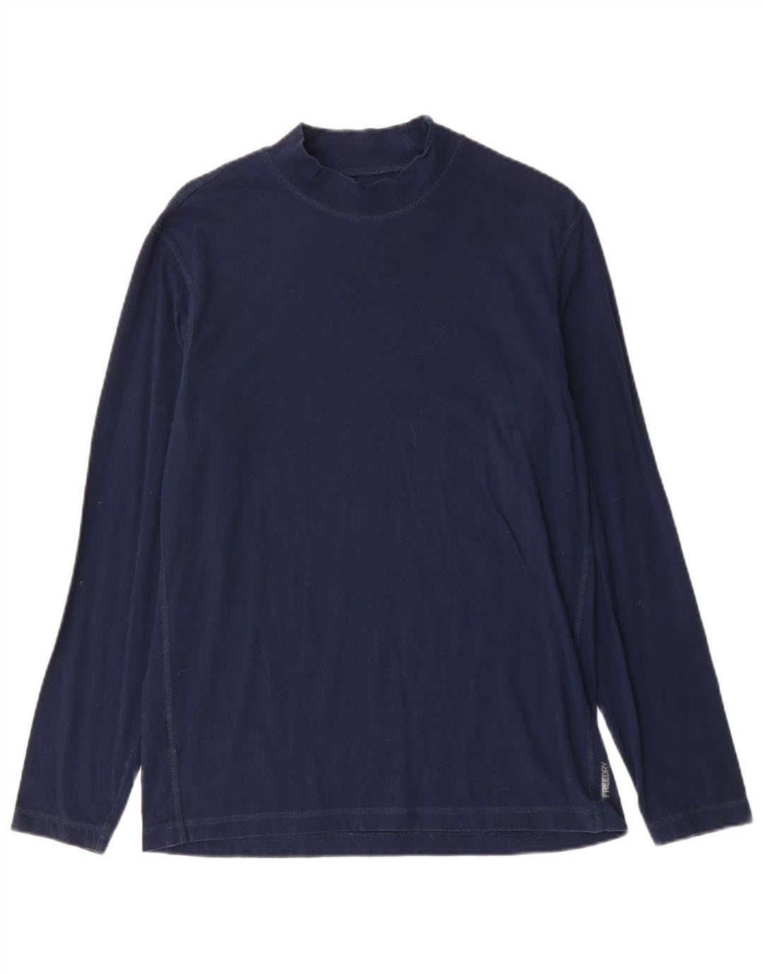 Eddie Bauer Top masculino manga comprida médio algodão azul marinho