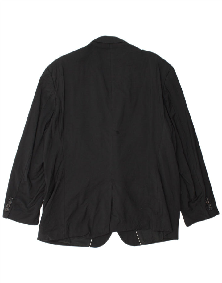 Jaqueta blazer masculina HUGO BOSS Guabello 2 botões Reino Unido 40 grande viscose preta