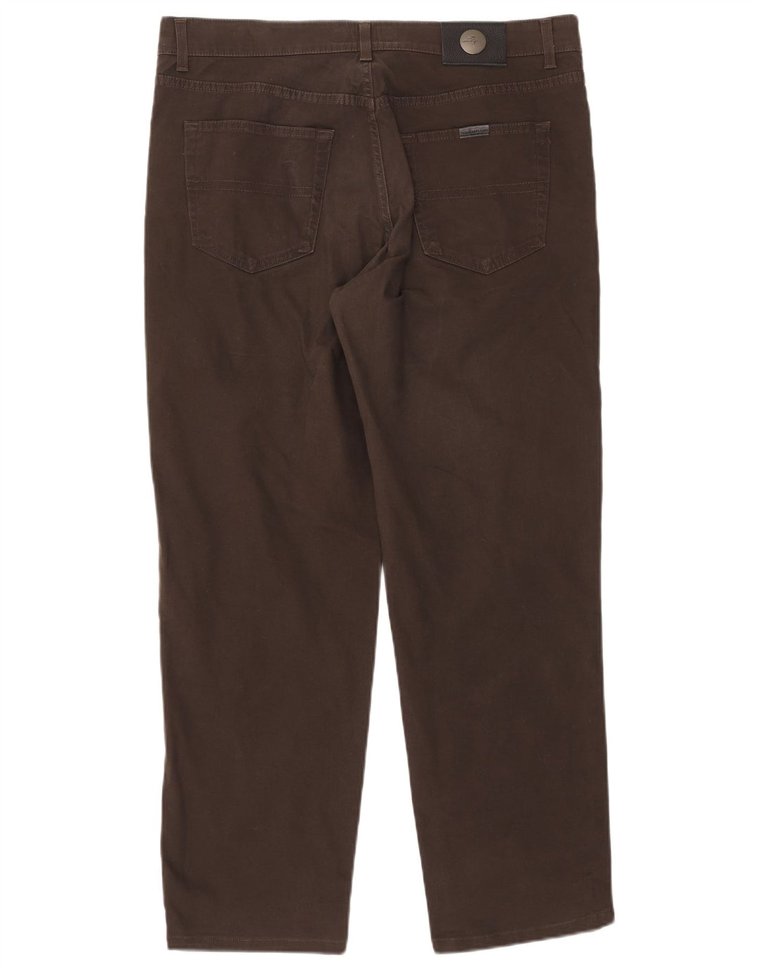Jeans retos masculinos TRUSSARDI W40 L30 algodão marrom