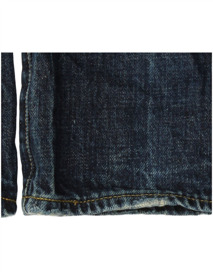 Calça jeans slim masculina G-Star desgastada W33 L34 algodão azul