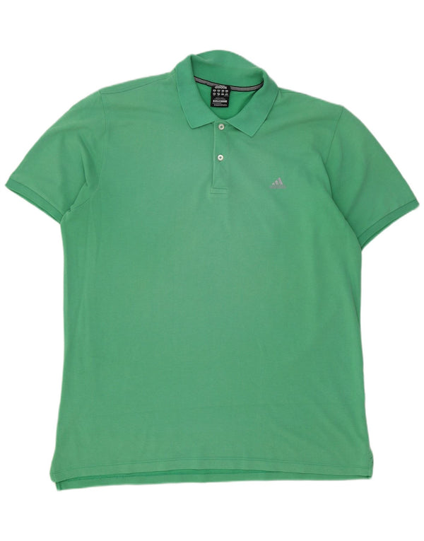Adidas Mens Clima 365 Polo Shirt 3XL Verde Algodão