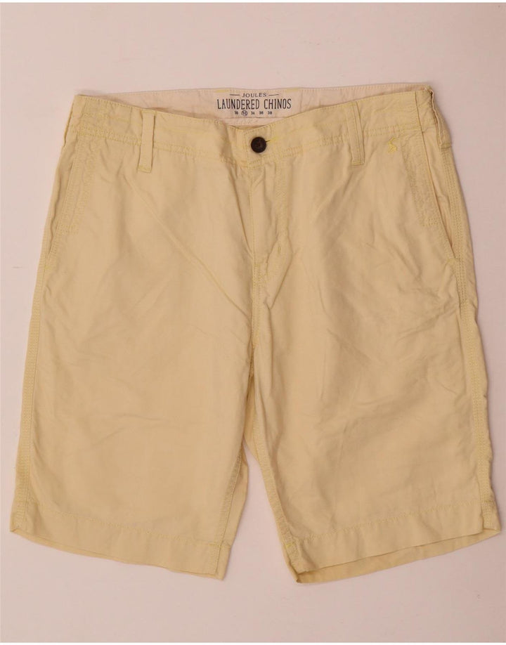 JOULES Mens Chino Shorts W32 Médio Amarelo
