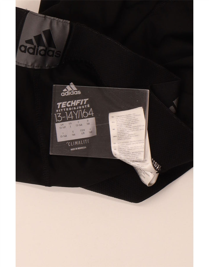 Leggings Adidas Menino Climalite Graphic 13-14 Anos Preto Poliéster