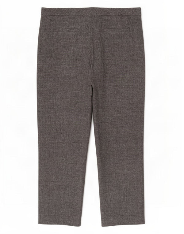 Calça chino reta feminina Marks & Spencer Reino Unido 16 grande W34 L25 cinza