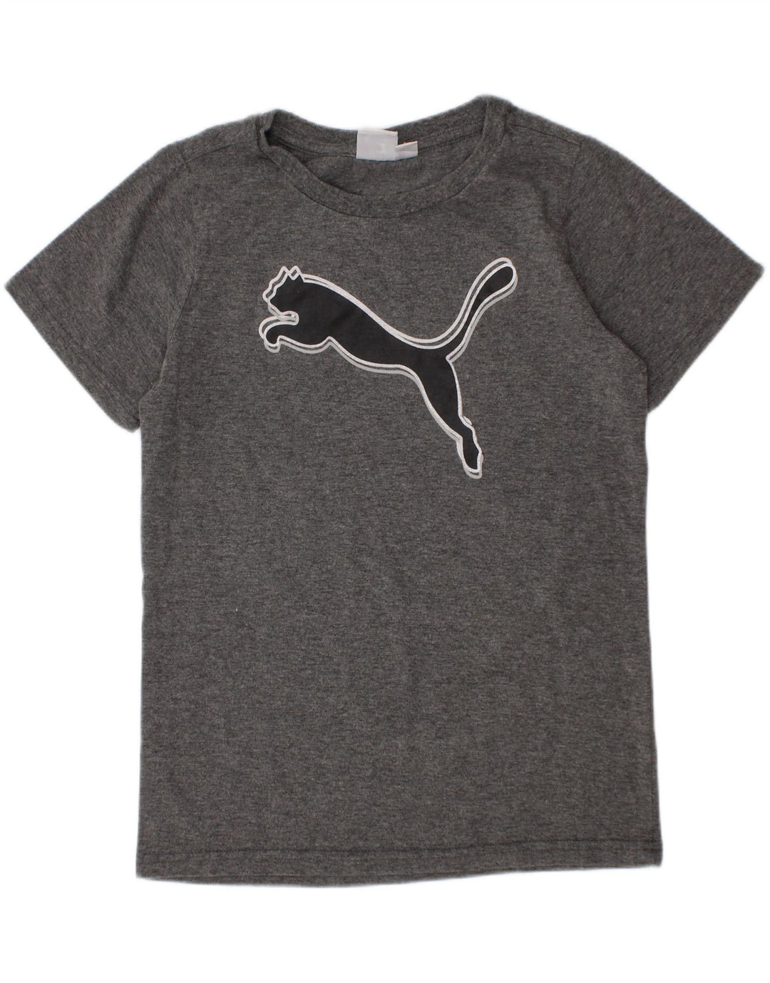 Camiseta Puma Meninos Graphic 7-8 Anos Cinza