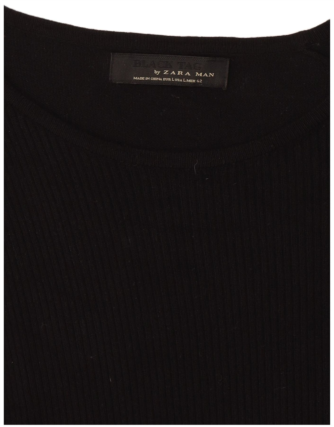 Zara Suéter masculino com gola canoa grande preto