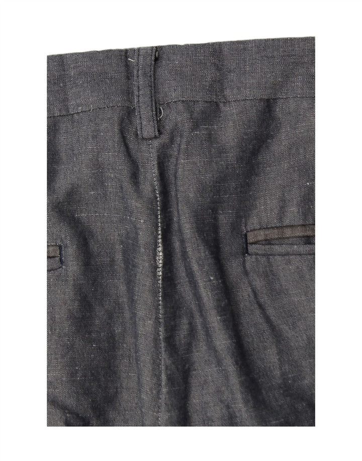 Calça chino reta masculina TED BAKER W34 L32 algodão azul