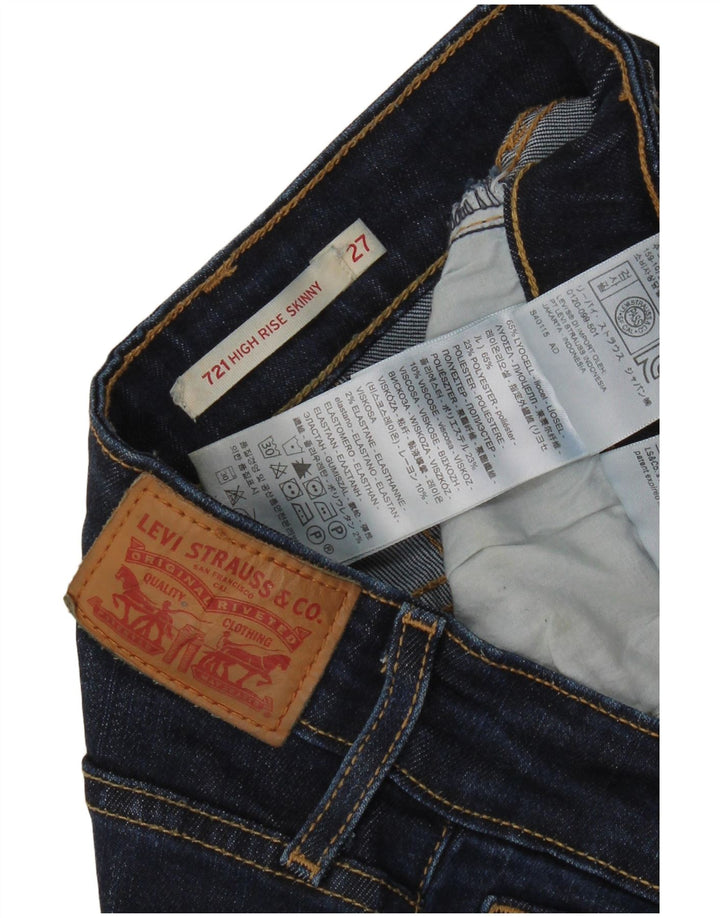 Calça Jeans Levis Feminina 712 High Rise Skinny W27 L30 Azul Lyocell