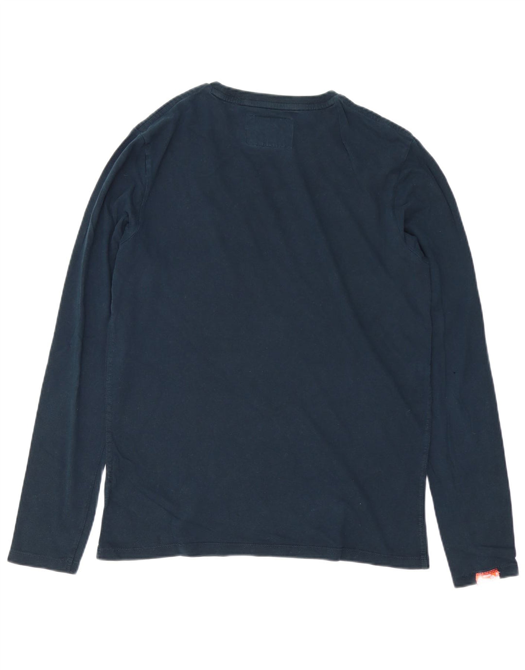 SUPERDRY Top masculino manga comprida grande azul marinho
