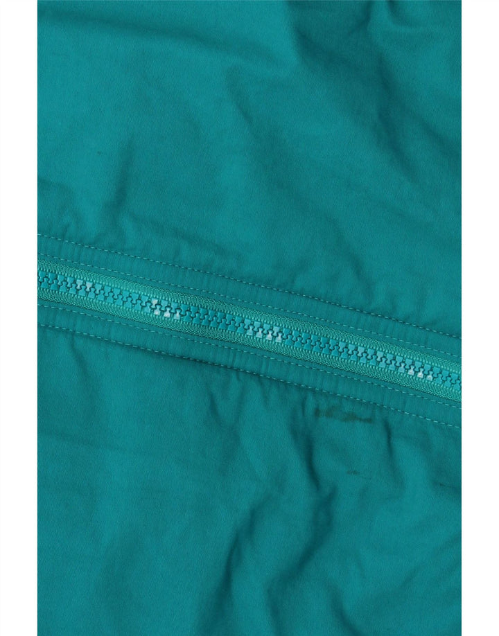 Jaqueta corta-vento masculina LANDS END Reino Unido 42/44 grande nylon verde