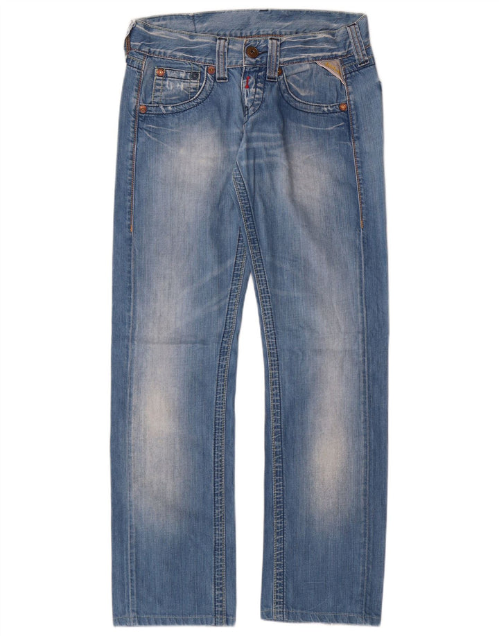 Replay Jeans reto feminino W27 L32 azul algodão