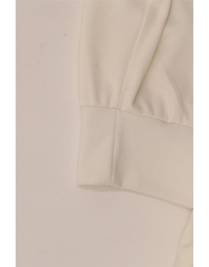 Jaqueta superior de agasalho masculino vintage 2XL branco Colourblock Nylon