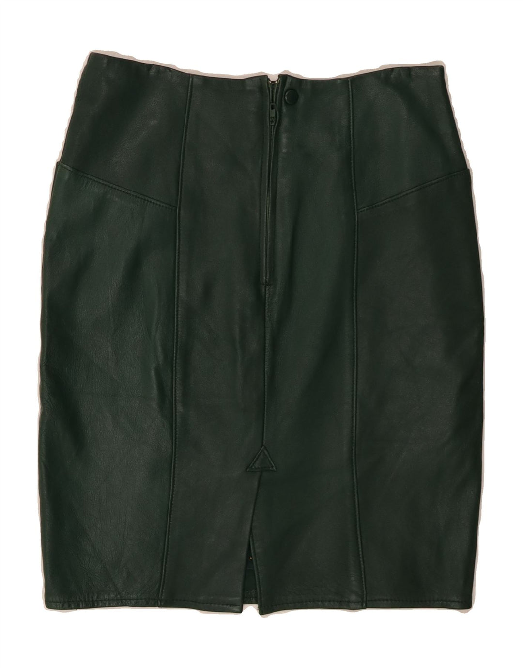 RAFFAELLO Womens Leather Skirt IT 38 XS W26 Green Leather Vintage Raffaello and Second-Hand Raffaello from Messina Hembry 