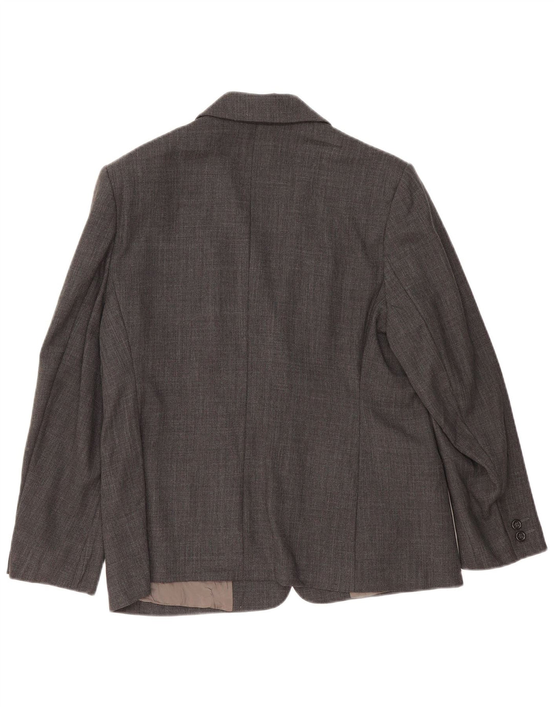 Jaqueta blazer feminina de 2 botões Marks & Spencer Reino Unido 16 grande lã cinza