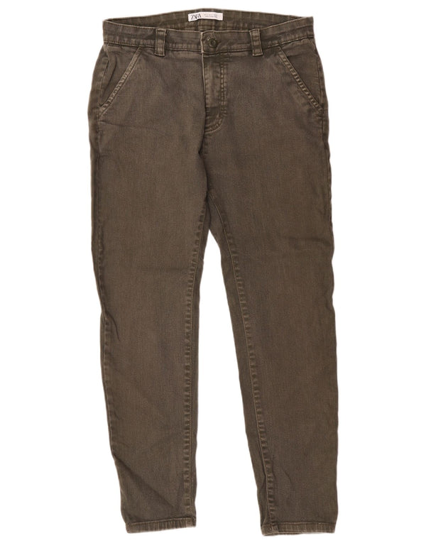 Zara Mens Tapered Jeans EU 42 Grande W32 L28 Caqui