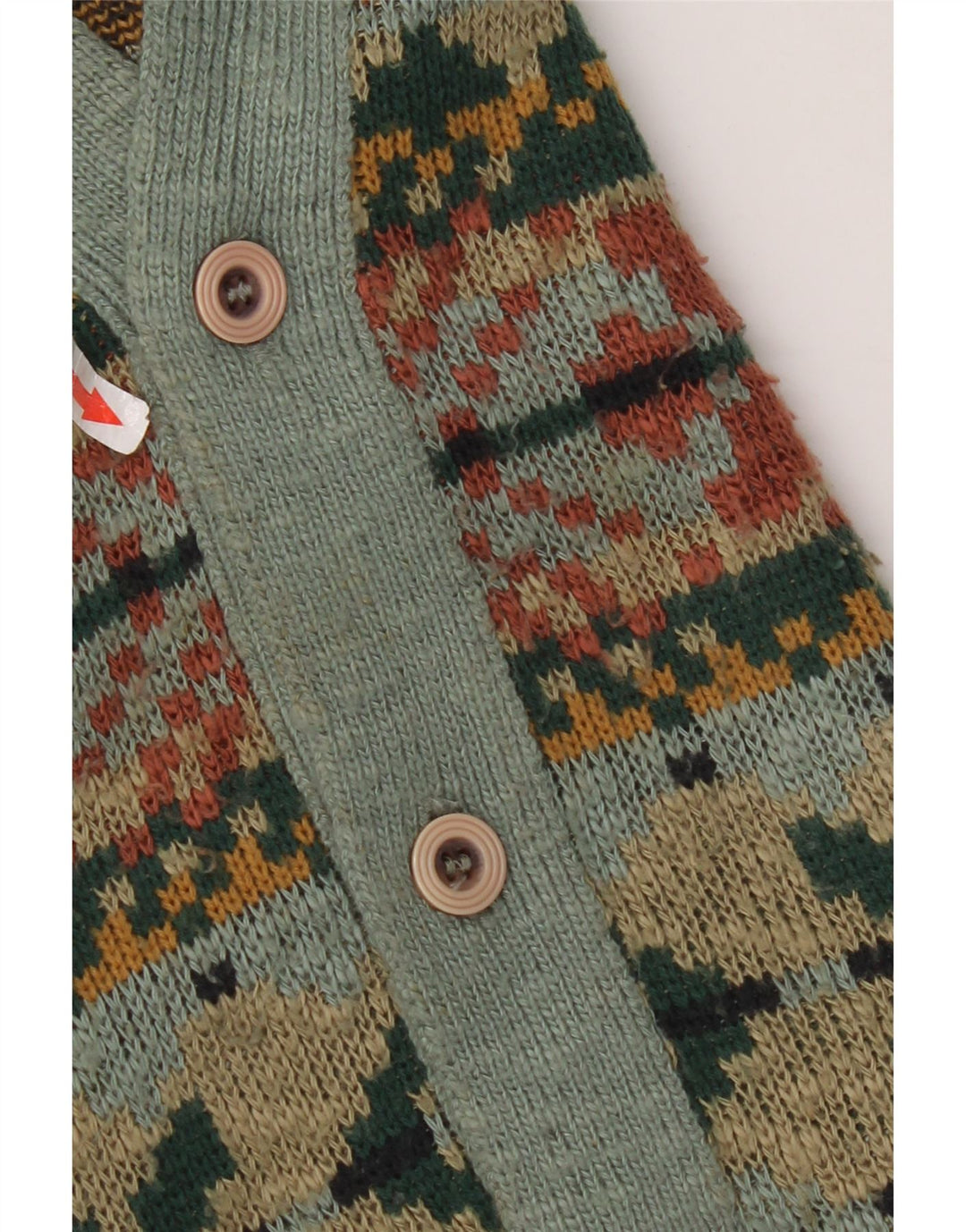 Suéter cardigã masculino Marks & Spencer médio multicolorido Fair Isle