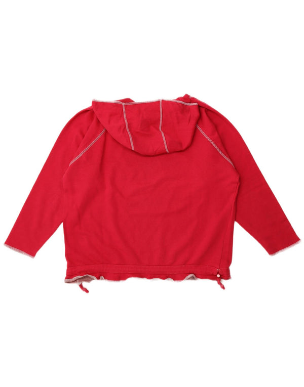 Nike Womens Hoodie Jumper UK 16 Grande Algodão Rosa