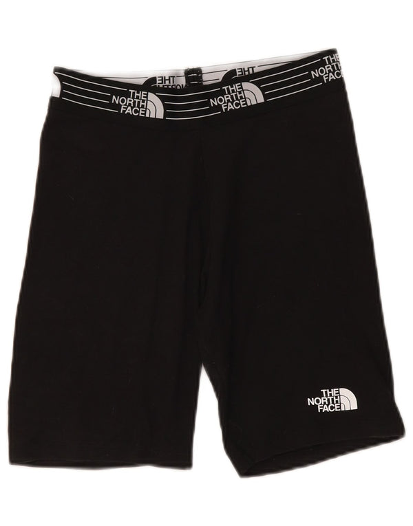 Shorts esportivos gráficos femininos The North Face UK 14 algodão preto médio